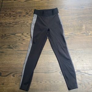 Grey and Black Lululemon Luxestream Box it out Athletic Leggings